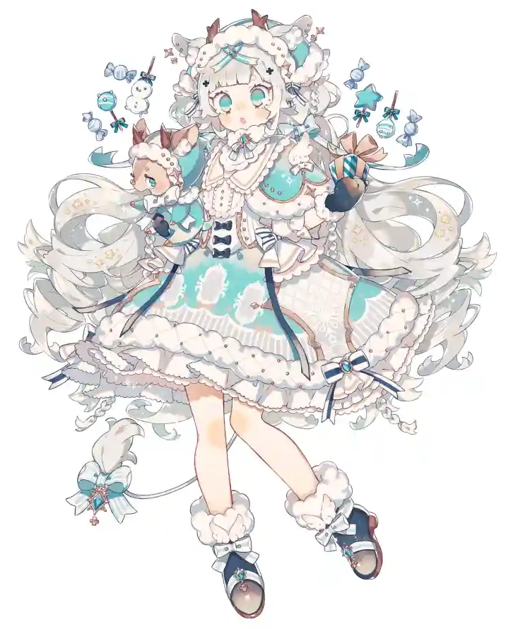 4k冬日壁纸 - 卡通 - 可爱 - 少女「哲风壁纸」
