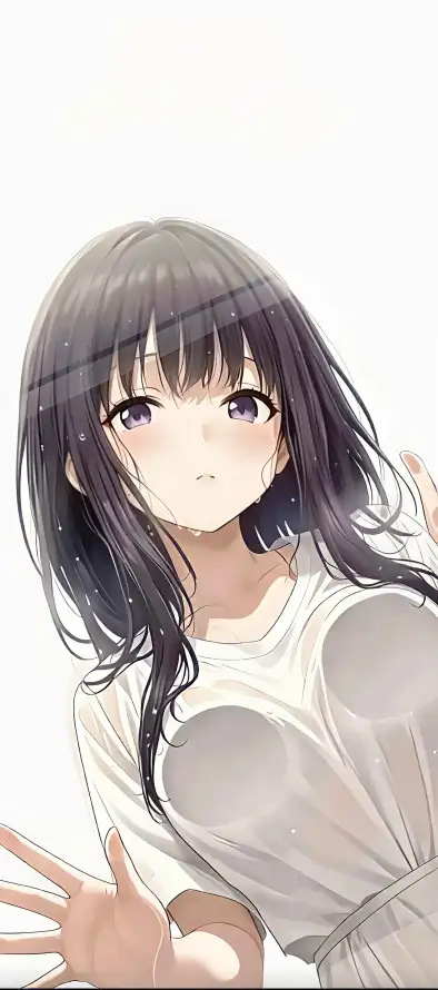 4k伸手壁纸 - 动漫 - 少女 - 紫眸「哲风壁纸」