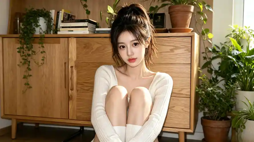 4k写真壁纸 - 好看 - 室内 - 少女「哲风壁纸」