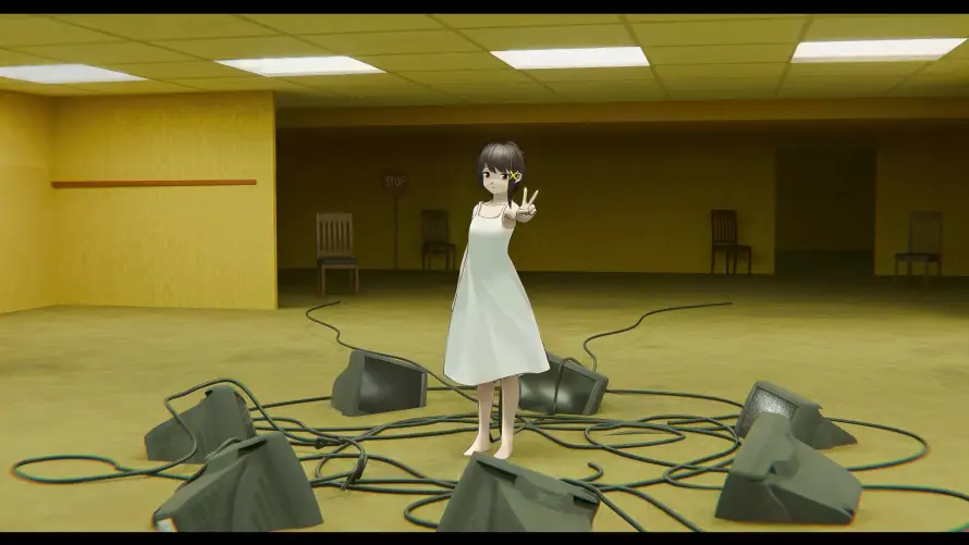 4k椅子壁纸-玲音 - 电线-3D渲染「哲风壁纸」