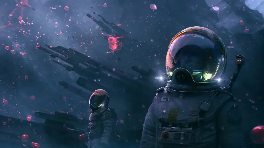 4k太空壁纸-废墟 - 星际-科幻「哲风壁纸」