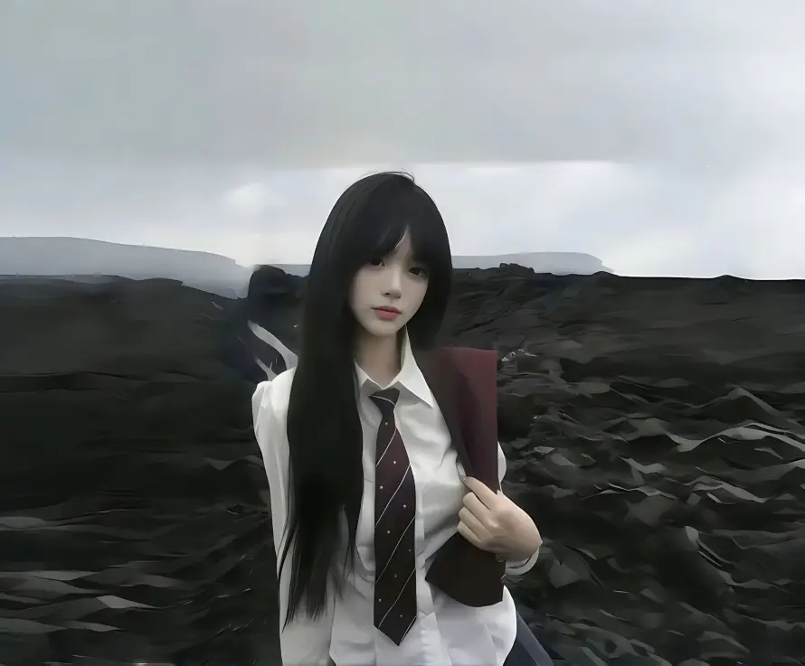 4k人像壁纸 - 女生 - 户外 - 阴天「哲风壁纸」