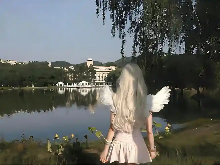 2k垂柳壁纸-户外 - 晴空-湖景「哲风壁纸」