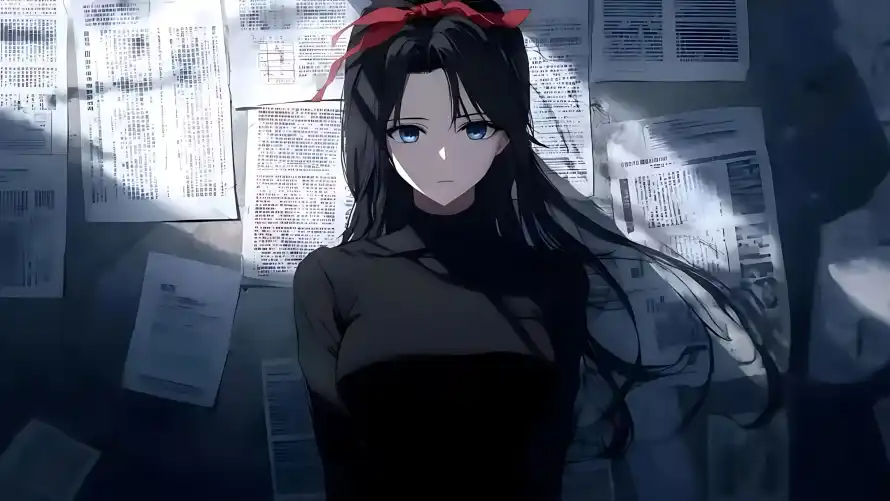 2k光影壁纸-少女 - 暗调-二次元「哲风壁纸」