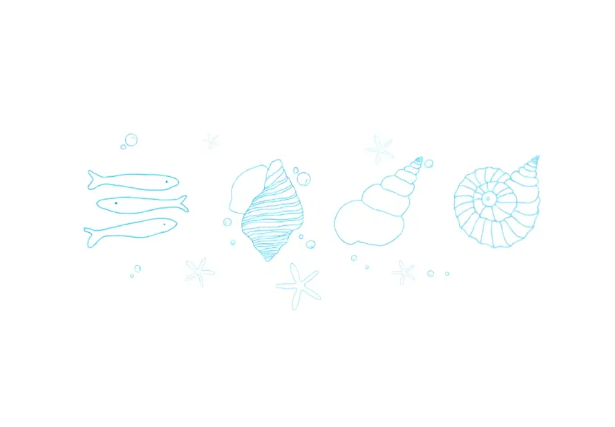 4k简约壁纸 - 手绘 - 海星 - 小鱼「哲风壁纸」