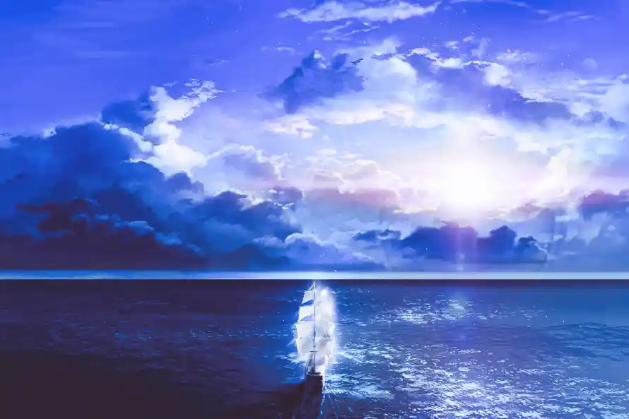 4k云彩壁纸 - 船 - 天空 - 帆船「哲风壁纸」