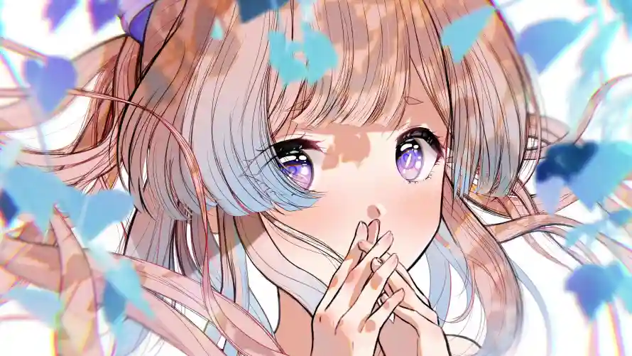 4k原神壁纸-少女 - 粉发-紫瞳「哲风壁纸」