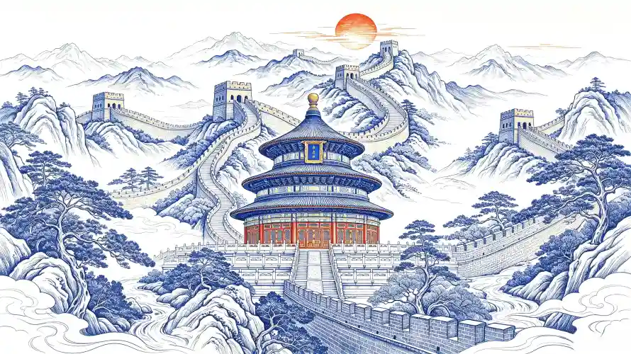 3k国风壁纸-山峦 - 山水-朝阳「哲风壁纸」