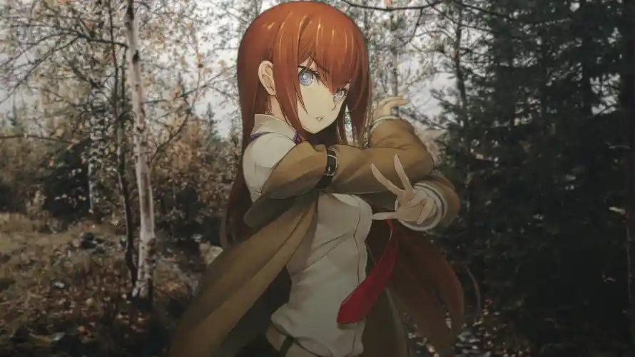 2k动漫壁纸-户外 - 树林-红发「哲风壁纸」