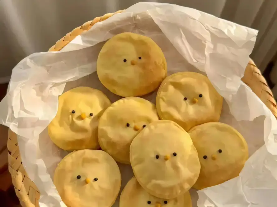 4k可爱壁纸 - 圆饼 - 小鸡 - 油纸「哲风壁纸」