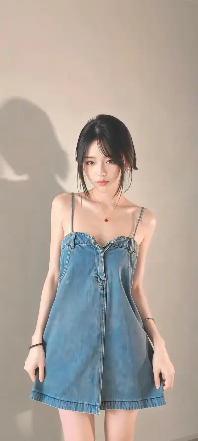 4k清纯壁纸 - 温柔 - 短裙 - 美女「哲风壁纸」
