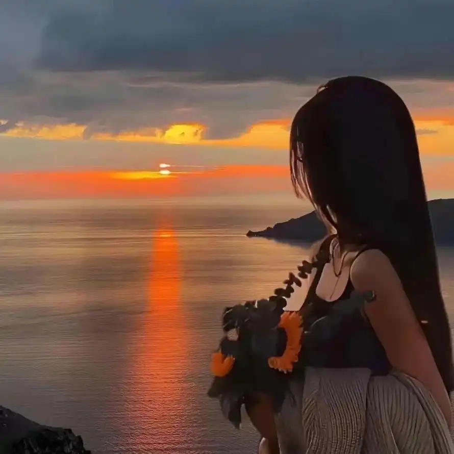 4k吊带壁纸 - 度假 - 挎包 - 日落「哲风壁纸」