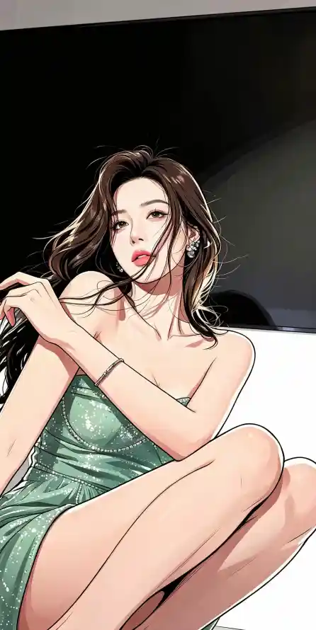 4k卷发壁纸 - 坐姿 - 好看 - 手机「哲风壁纸」
