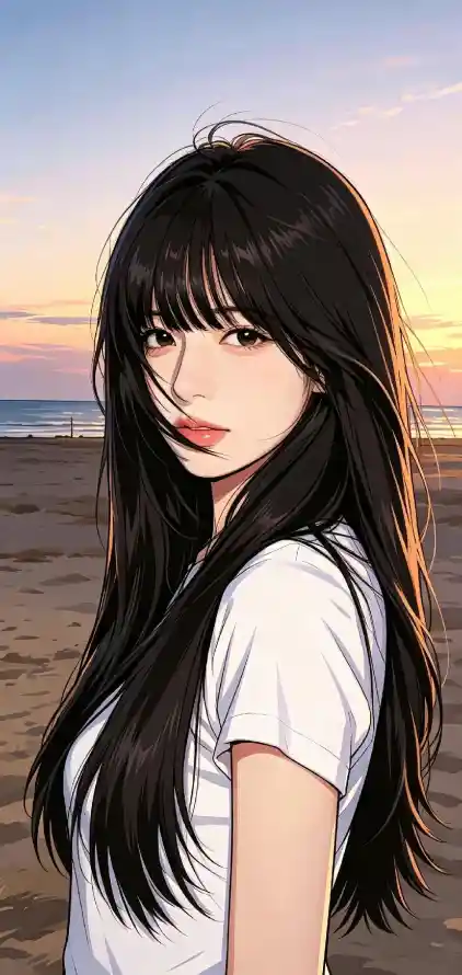 4k回眸壁纸 - 女孩 - 好看 - 少女「哲风壁纸」