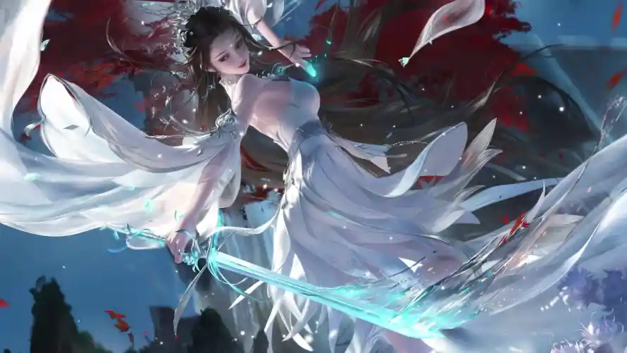 4k仙侠壁纸 - 仙女 - 古风 - 夜景「哲风壁纸」