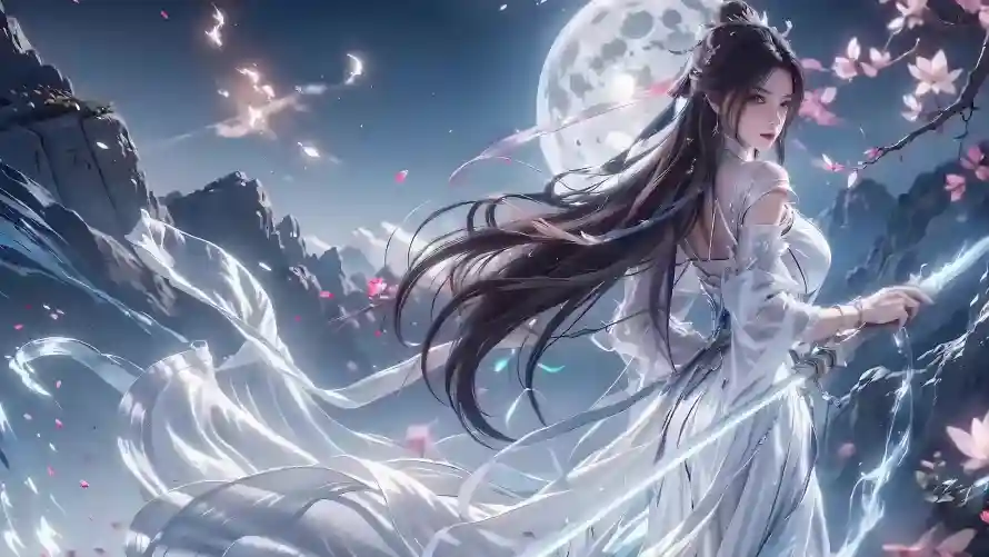 4k仙侠壁纸-仙术 - 古风-夜景「哲风壁纸」