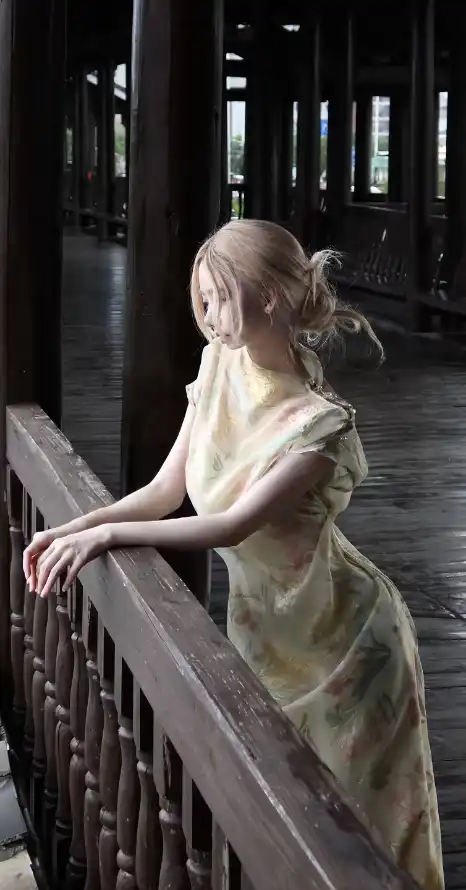 4k侧身壁纸 - 温婉 - 盘发 - 🔥「哲风壁纸」