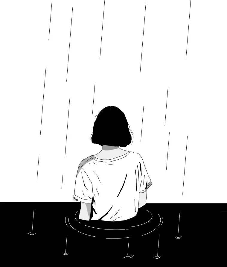 4k下雨壁纸 - 插画 - 水面 - 涟漪「哲风壁纸」