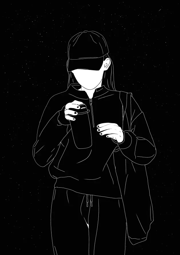 4k人像壁纸 - 卫衣 - 女孩 - 帽子「哲风壁纸」