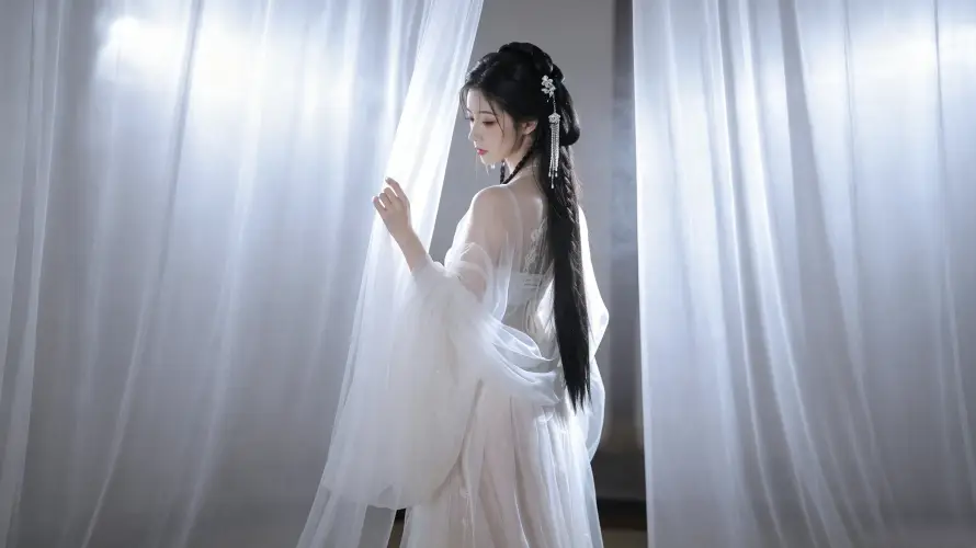 4k光影壁纸 - 发簪 - 回眸 - 好看「哲风壁纸」 4k光影壁纸 - 发簪 - 回眸 - 好看「哲风壁纸」