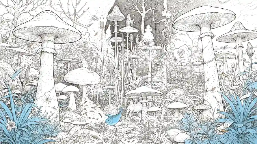 4k奇幻壁纸 - 好看 - 手绘 - 森林「哲风壁纸」