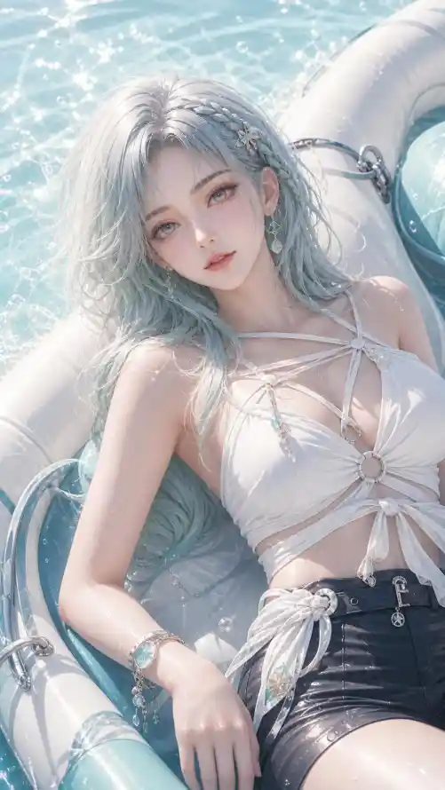 4k夏日壁纸 - 好看 - 插画 - 水面「哲风壁纸」