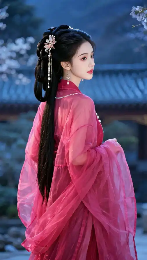 4k发簪壁纸 - 古典 - 古风 - 回眸「哲风壁纸」