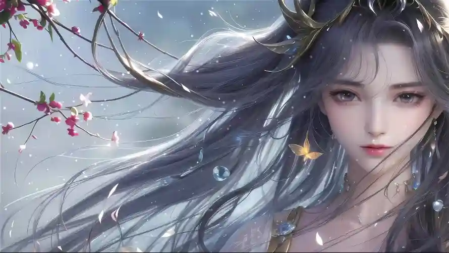3k仙女壁纸-古风 - 梅花-清冷「哲风壁纸」