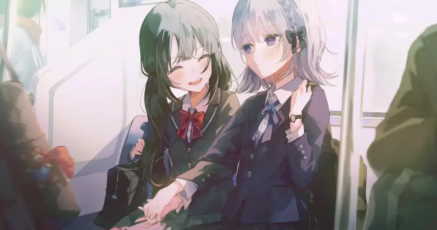 4k互动壁纸-少女 - 校园-校服「哲风壁纸」