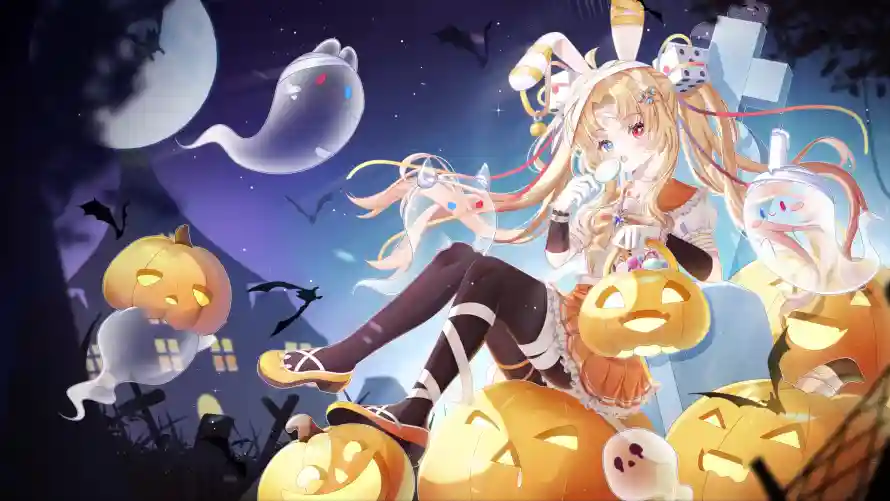 4k墓碑壁纸 - 幽灵 - 星空 - 月夜「哲风壁纸」