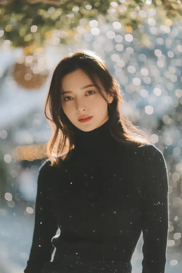 4k人像壁纸 - 冬日 - 女性 - 户外「哲风壁纸」