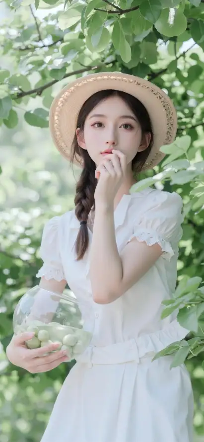 4k写真壁纸 - 夏日 - 女生 - 好看「哲风壁纸」
