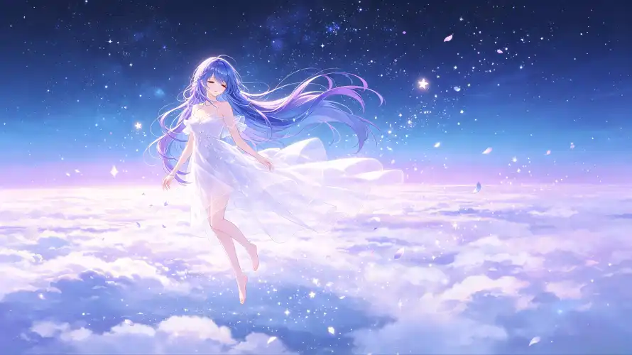 4k云海壁纸-光粒 - 星空-梦幻「哲风壁纸」