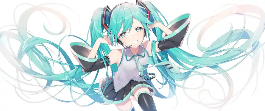 4k初音壁纸 - 短裙 - 耳机 - 双马尾「哲风壁纸」 4k初音壁纸 - 短裙 - 耳机 - 双马尾「哲风壁纸」