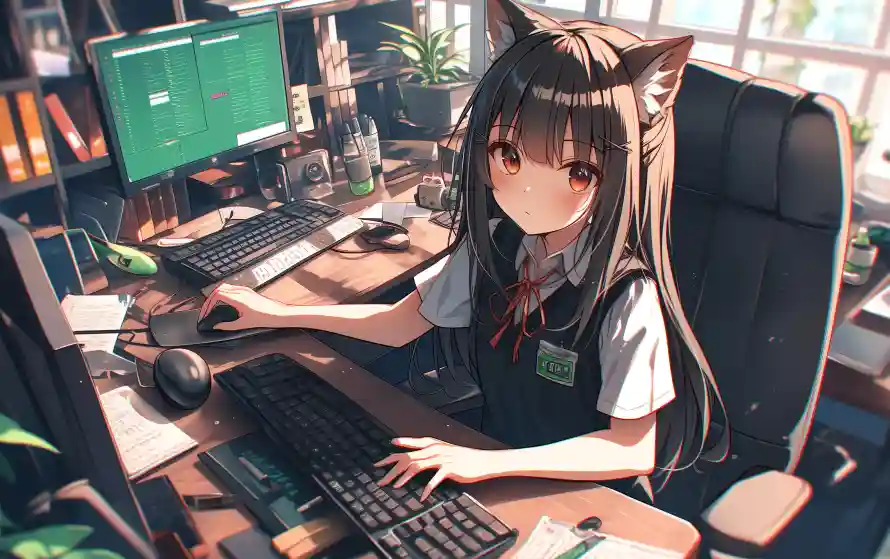 6k书桌壁纸-制服 - 动漫-工作「哲风壁纸」