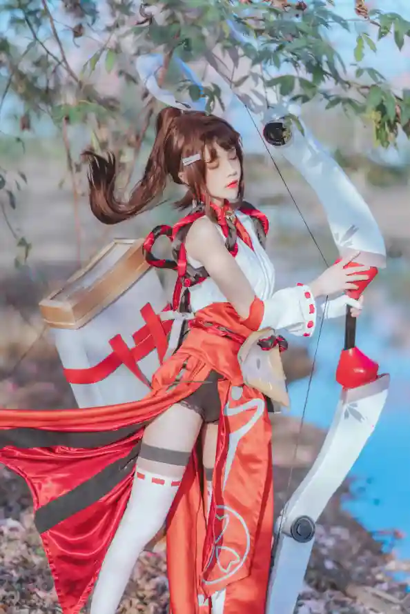 4k伽罗壁纸 - 古风 - 少女 - 弓箭「哲风壁纸」