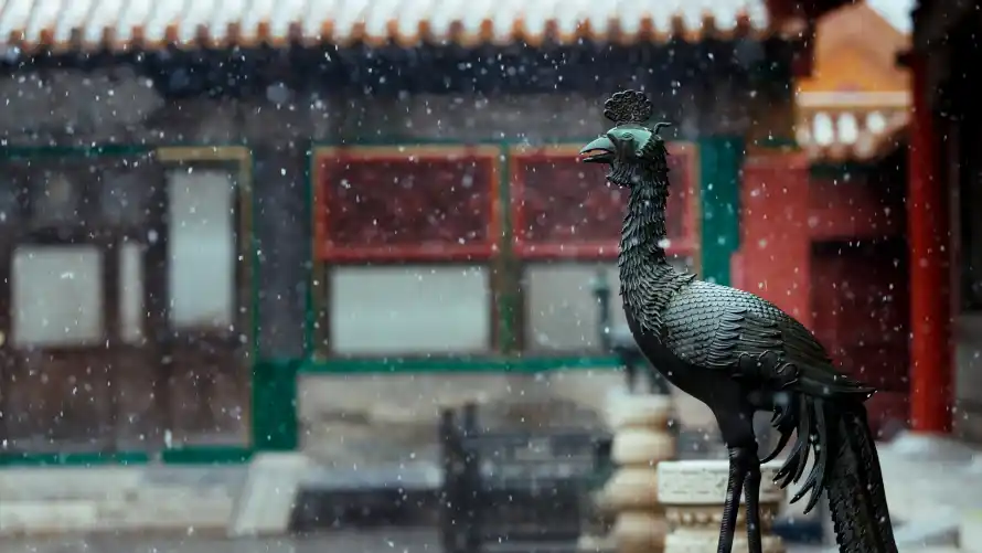 2k冬季壁纸-宫殿 - 宫灯-故宫「哲风壁纸」
