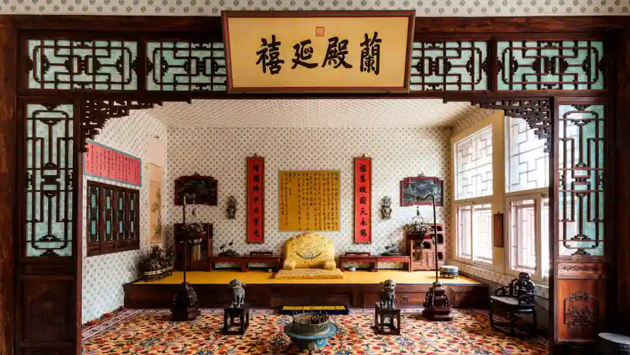 2k匾额壁纸-地毯 - 宝座-故宫「哲风壁纸」