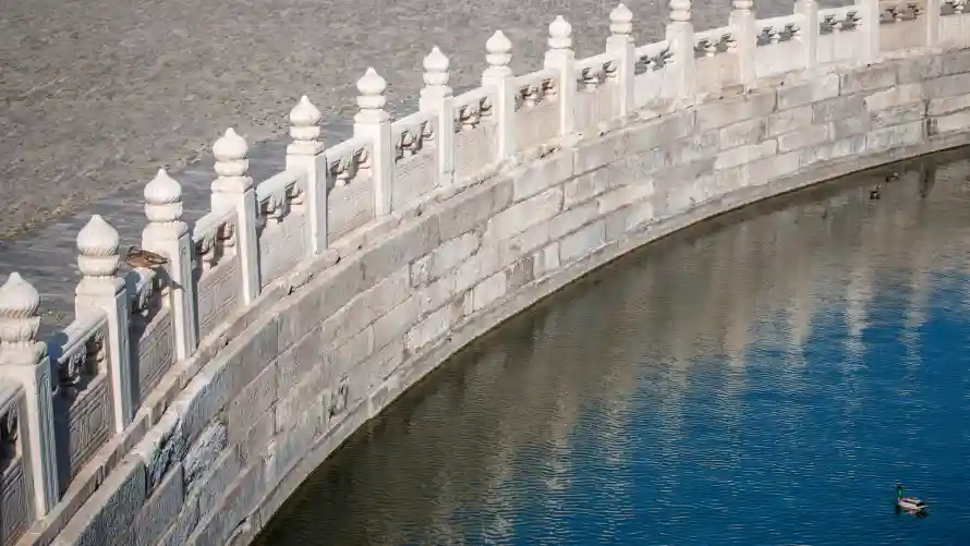 4k故宫壁纸 - 水禽 - 河畔 - 河道「哲风壁纸」