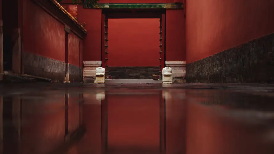 4k古迹壁纸 - 宫道 - 廊下 - 故宫「哲风壁纸」