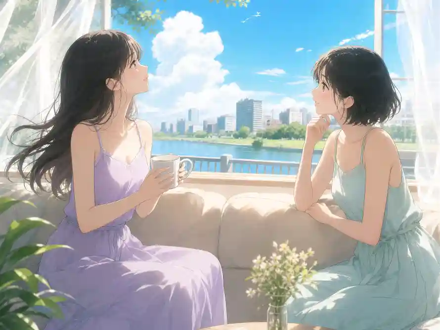 4k动漫壁纸 - 午后 - 夏日 - 女孩「哲风壁纸」