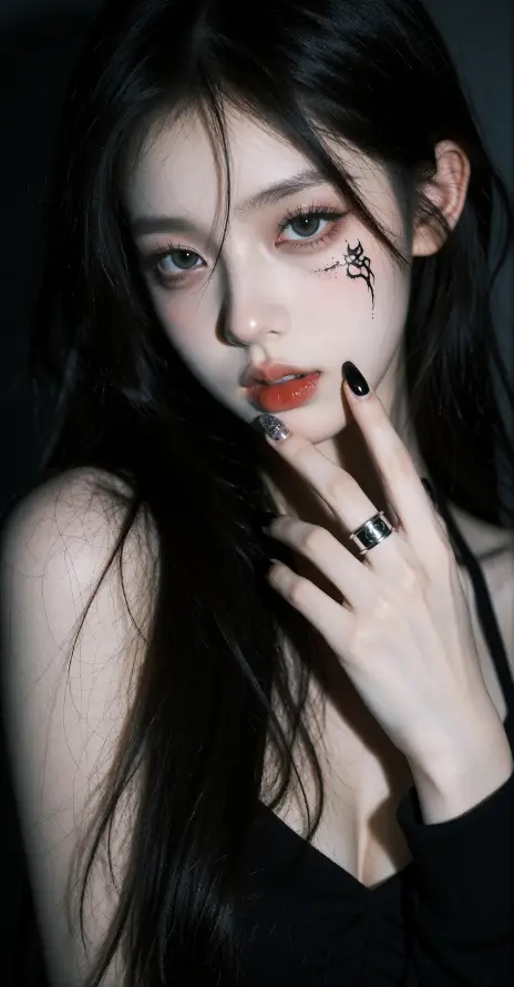 4k好看壁纸 - 甜酷 - 美女 - 露肩「哲风壁纸」