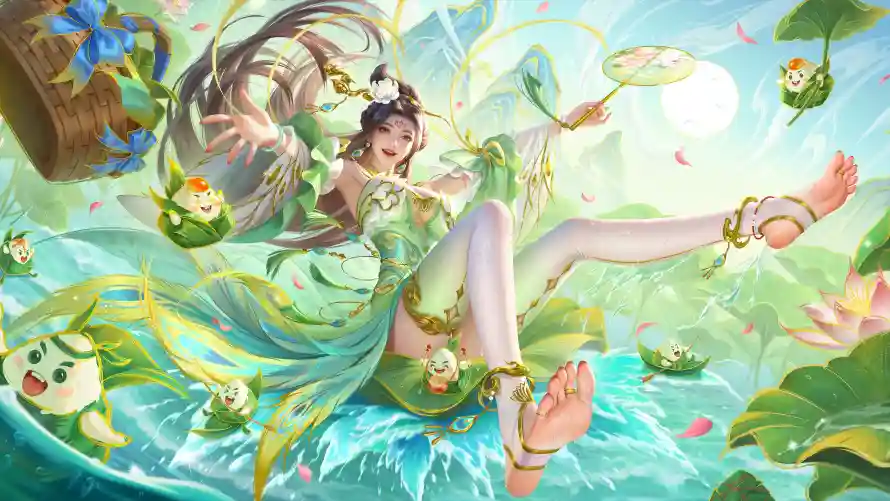 4k古风壁纸 - 团扇 - 少女 - 徐馨「哲风壁纸」
