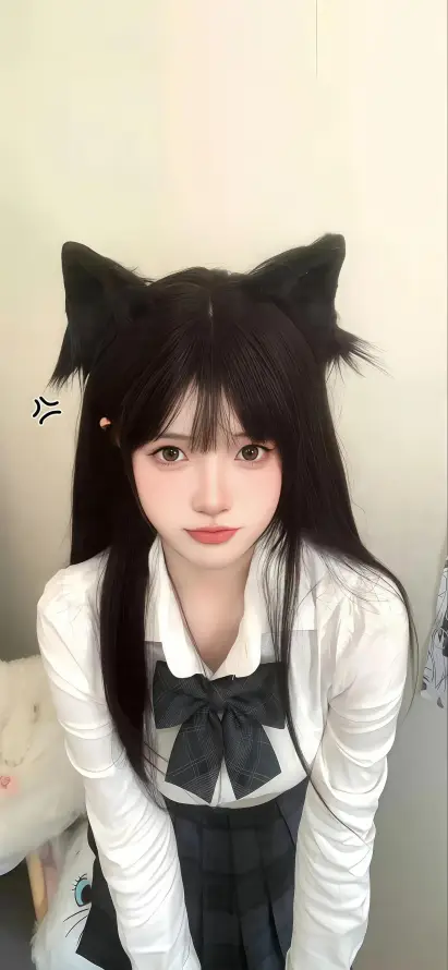 4k好看壁纸 - 少女 - 猫耳 - 甜酷「哲风壁纸」