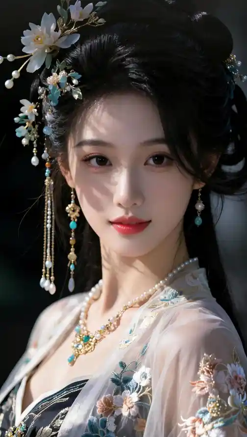 4k好看壁纸 - 汉服 - 温婉 - 盘发「哲风壁纸」