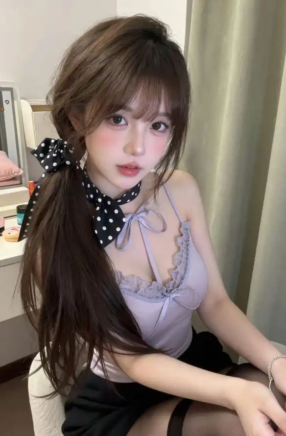 4k好看壁纸 - 短裙 - 黑丝 - 低马尾「哲风壁纸」