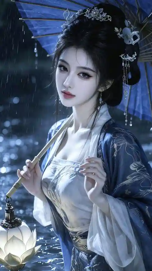 4k发饰壁纸 - 国风 - 夜景 - 好看「哲风壁纸」