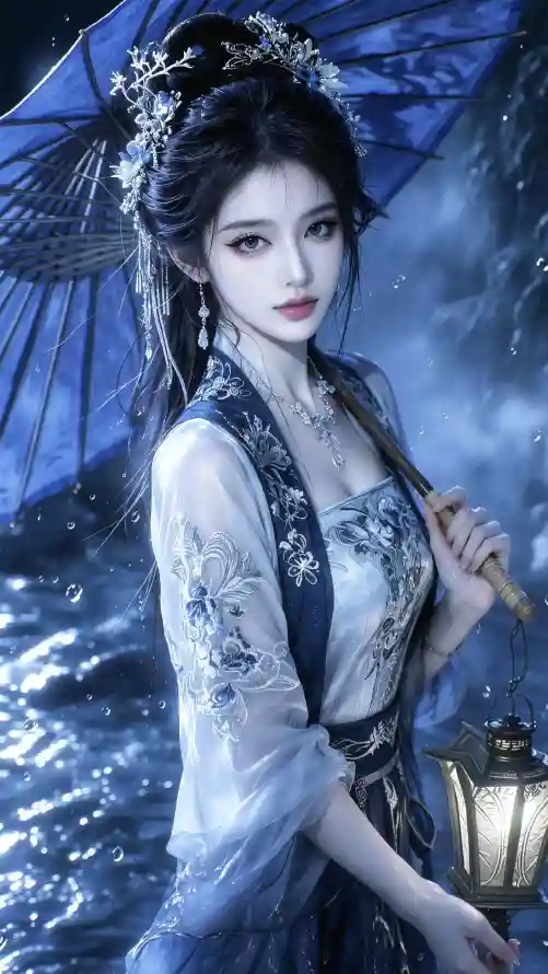 4k发饰壁纸 - 国风 - 夜景 - 好看「哲风壁纸」