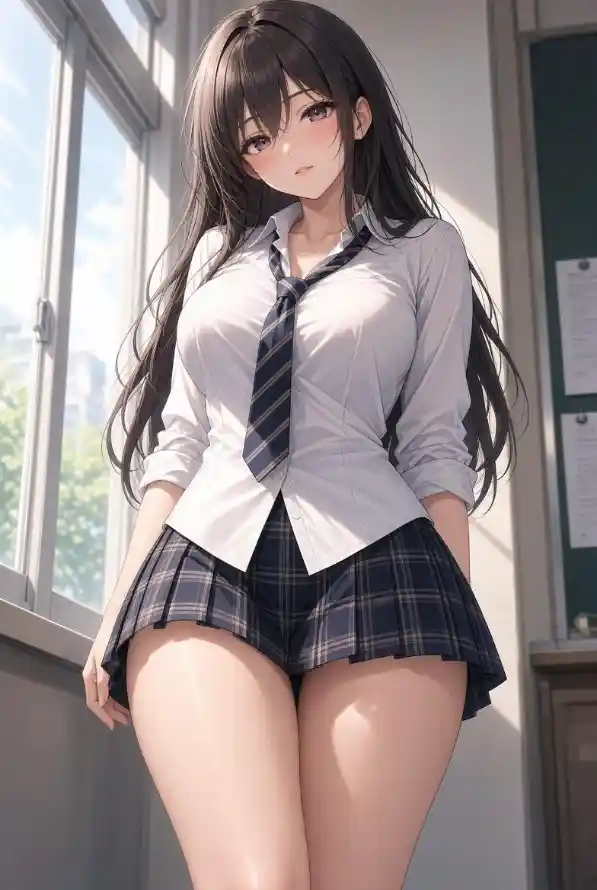 4k好看壁纸 - 少女 - 教室 - 日系「哲风壁纸」