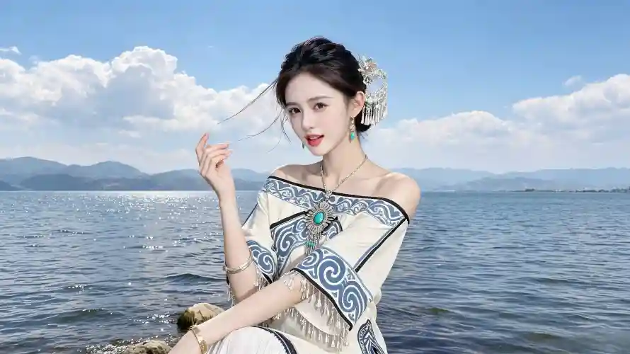 3k人像壁纸-好看 - 户外-海边「哲风壁纸」